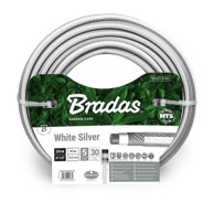 BRADAS Ojačano i izdržljivo vrtno crijevo NTS, 1/2", 20 m, bijelo-srebrno